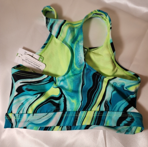 NWT Justice Sport Girls 2 Piece Swimsuit Size 8 - Picture 3 of 7